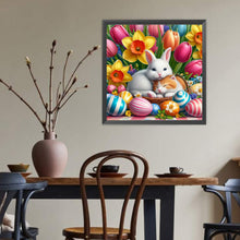 Load image into Gallery viewer, Diamond Painting - Full Round - Easter daffodil bunny kitten (40*40CM)