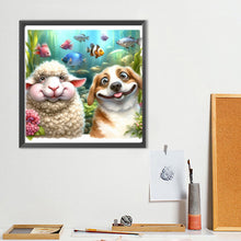 Load image into Gallery viewer, Diamond Painting - Full Round - Funny Aries dog (40*40CM)