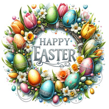Load image into Gallery viewer, Diamond Painting - Full Square - Easter wreath - Spring blessing (40*40CM)