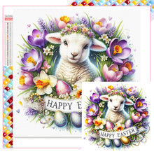 Load image into Gallery viewer, Diamond Painting - Full Square - Easter wreath - Spring blessing (40*40CM)