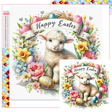 Load image into Gallery viewer, Diamond Painting - Full Square - Easter wreath - Spring blessing (40*40CM)