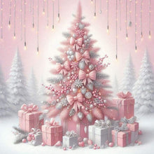 Load image into Gallery viewer, Diamond Painting - Full Round - Pink Christmas tree (30*30CM)