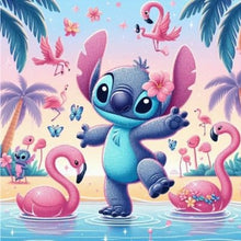 Load image into Gallery viewer, Diamond Painting - Full Round - Flamingo Stitch (40*40CM)