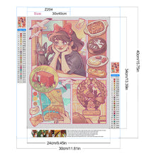 Load image into Gallery viewer, Diamond Painting - Full Round - Anime Kiki's Delivery Service (30*40CM)