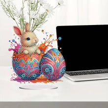 Load image into Gallery viewer, Acrylic Special Shaped Easter Egg Bunny 5D DIY Diamond Art Tabletop Decorations