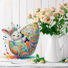 Load image into Gallery viewer, Acrylic Special Shaped Easter Egg Bunny 5D DIY Diamond Art Tabletop Decorations
