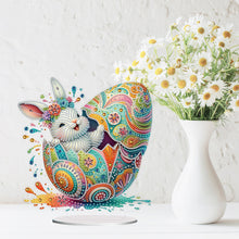 Load image into Gallery viewer, Acrylic Special Shaped Easter Egg Bunny 5D DIY Diamond Art Tabletop Decorations