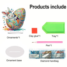 Load image into Gallery viewer, Acrylic Special Shaped Easter Egg Bunny 5D DIY Diamond Art Tabletop Decorations