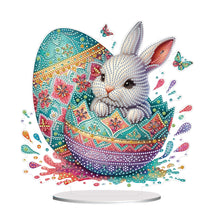Load image into Gallery viewer, Acrylic Special Shaped Easter Egg Bunny 5D DIY Diamond Art Tabletop Decorations