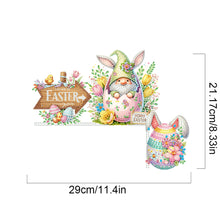 Load image into Gallery viewer, Easter Egg Gnome 5D DIY Diamond Painting Door Corner Sign for Door Wall