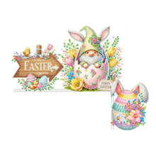 Load image into Gallery viewer, Easter Egg Gnome 5D DIY Diamond Painting Door Corner Sign for Door Wall