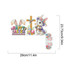 Load image into Gallery viewer, Easter Rabbit 5D DIY Diamond Painting Door Corner Sign for Door Wall Decor