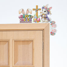 Load image into Gallery viewer, Easter Rabbit 5D DIY Diamond Painting Door Corner Sign for Door Wall Decor