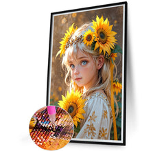 Load image into Gallery viewer, Diamond Painting - Full Round - Sunflower Girl (40*60CM)