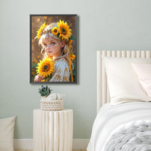 Load image into Gallery viewer, Diamond Painting - Full Round - Sunflower Girl (40*60CM)
