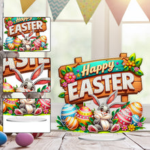 Load image into Gallery viewer, Acrylic Special Shape Easter Diamond Painting Desktop Decors Bedroom Table Decor