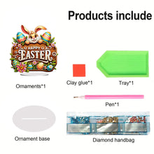 Load image into Gallery viewer, Acrylic Special Shape Easter Diamond Painting Desktop Decors Bedroom Table Decor