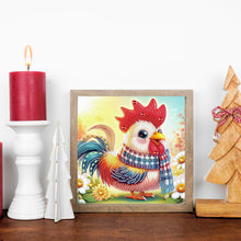 Load image into Gallery viewer, Diamond Painting - Partial Special Shaped - Cute Rooster (30*30CM)