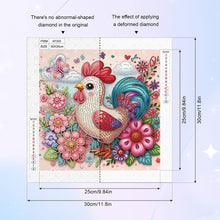 Load image into Gallery viewer, Diamond Painting - Partial Special Shaped - Cute Rooster (30*30CM)