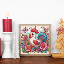 Load image into Gallery viewer, Diamond Painting - Partial Special Shaped - Cute Rooster (30*30CM)
