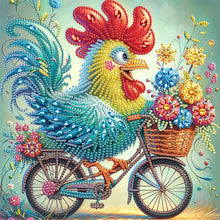 Load image into Gallery viewer, Diamond Painting - Partial Special Shaped - Cute Rooster (30*30CM)