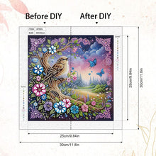 Load image into Gallery viewer, Diamond Painting - Partial Special Shaped - Purple Bird (30*30CM)