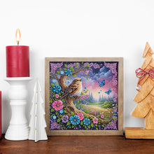 Load image into Gallery viewer, Diamond Painting - Partial Special Shaped - Purple Bird (30*30CM)