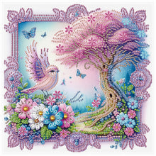 Load image into Gallery viewer, Diamond Painting - Partial Special Shaped - Purple Bird (30*30CM)