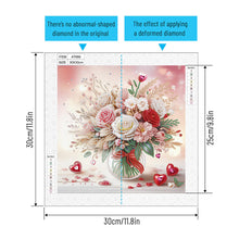 Load image into Gallery viewer, Diamond Painting - Partial Special Shaped - Valentine's Day Love Bouquet (30*30CM)