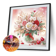 Load image into Gallery viewer, Diamond Painting - Partial Special Shaped - Valentine's Day Love Bouquet (30*30CM)