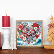 Load image into Gallery viewer, Diamond Painting - Partial Special Shaped - Valentine's Day Love Flower (30*30CM)