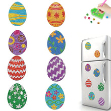Load image into Gallery viewer, 8Pcs Easter Egg Chicken Diamond Art Fridge Magnet Diamond Painting Fridge Magnet