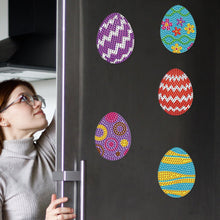 Load image into Gallery viewer, 8Pcs Easter Egg Chicken Diamond Art Fridge Magnet Diamond Painting Fridge Magnet