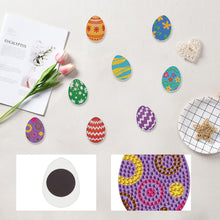Load image into Gallery viewer, 8Pcs Easter Egg Chicken Diamond Art Fridge Magnet Diamond Painting Fridge Magnet
