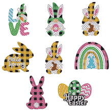 Load image into Gallery viewer, 8Pcs Easter Egg Chicken Diamond Art Fridge Magnet Diamond Painting Fridge Magnet