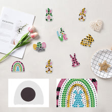 Load image into Gallery viewer, 8Pcs Easter Egg Chicken Diamond Art Fridge Magnet Diamond Painting Fridge Magnet