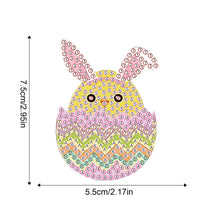 Load image into Gallery viewer, 8Pcs Easter Egg Chicken Diamond Art Fridge Magnet Diamond Painting Fridge Magnet