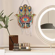 Load image into Gallery viewer, Gemstone Black Cat Diamond Painting Ornaments with Shelf for Garden Window Decor