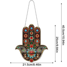 Load image into Gallery viewer, Gemstone Black Cat Diamond Painting Ornaments with Shelf for Garden Window Decor