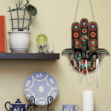 Load image into Gallery viewer, Gemstone Black Cat Diamond Painting Ornaments with Shelf for Garden Window Decor