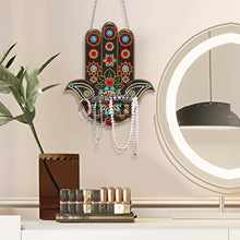 Load image into Gallery viewer, Gemstone Black Cat Diamond Painting Ornaments with Shelf for Garden Window Decor