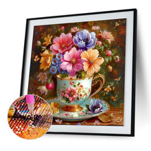 Load image into Gallery viewer, Diamond Painting - Full Round - Hanging Porcelain Cup Flower (30*30CM)