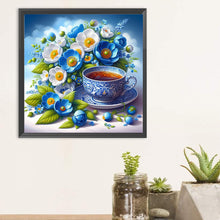 Load image into Gallery viewer, Diamond Painting - Full Round - Blue and White Porcelain Cup (30*30CM)