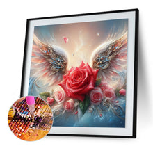 Load image into Gallery viewer, Diamond Painting - Full Round - Feather Wing Red Rose (30*30CM)