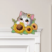 Load image into Gallery viewer, 2Pcs Lazy Bear 5D DIY Wooden Door Topper Wood Door Corner Decor for Party Favors