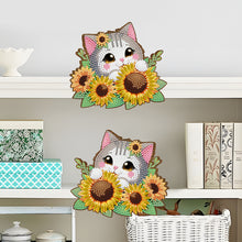 Load image into Gallery viewer, 2Pcs Lazy Bear 5D DIY Wooden Door Topper Wood Door Corner Decor for Party Favors