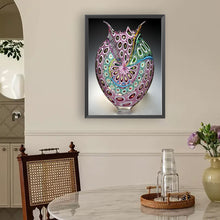 Load image into Gallery viewer, Diamond Painting - Full Round - Pink and green pattern vase (30*40CM)