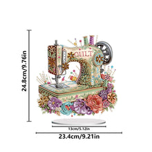Load image into Gallery viewer, Acrylic Special Shape Flower Sewing Machine Diamond Painting Desktop Ornaments