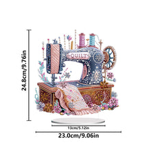 Load image into Gallery viewer, Acrylic Special Shape Flower Sewing Machine Diamond Painting Desktop Ornaments