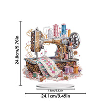 Load image into Gallery viewer, Acrylic Special Shape Flower Sewing Machine Diamond Painting Desktop Ornaments